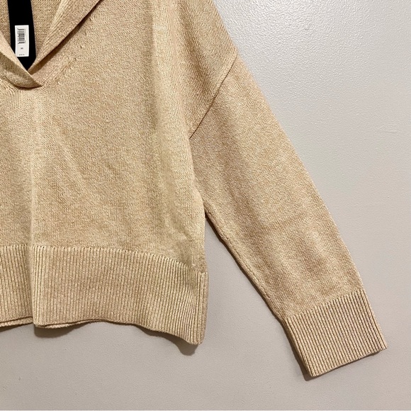 NWT Banana Republic Sailor Sweater in Iced Latte Beige MSRP$90 SOLD OUT ONLINE - Picture 4 of 16